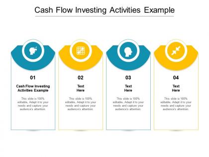 Cash flow investing activities example ppt powerpoint presentation icon picture cpb
