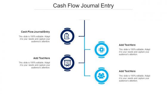 Cash Flow Journal Entry Ppt Powerpoint Presentation Model Mockup Cpb