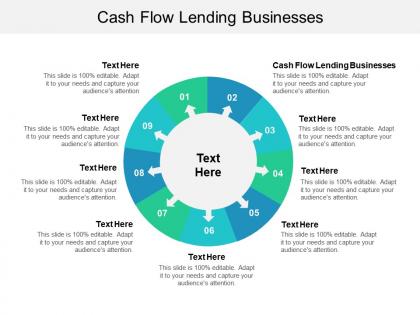 Cash flow lending businesses ppt powerpoint presentation file background image cpb