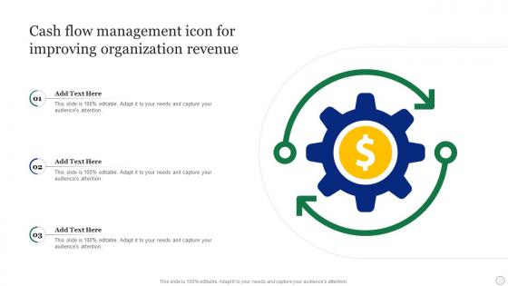 Cash Flow Management Icon For Improving Organization Revenue