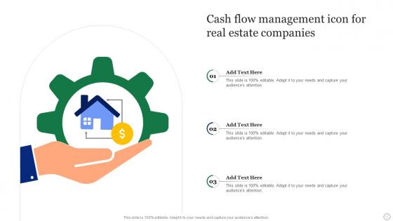 Cash Flow Management Icon For Real Estate Companies