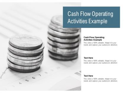 Cash flow operating activities example ppt powerpoint presentation professional graphics pictures cpb
