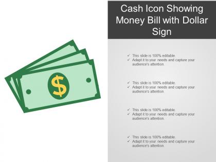 Cash icon showing money bill with dollar sign