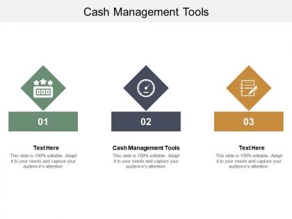 Cash management tools ppt powerpoint presentation infographics topics cpb