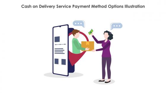 Cash On Delivery Service Payment Method Options Illustration