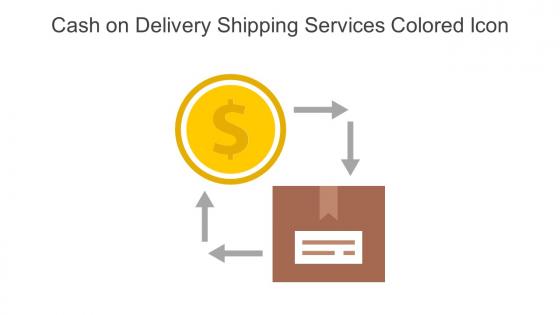 Cash On Delivery Shipping Services Colored Icon In Powerpoint Pptx Png And Editable Eps Format