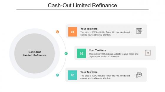 Cash out limited refinance ppt powerpoint presentation infographics tips cpb