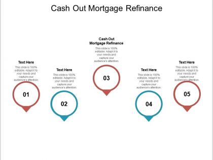 Cash out mortgage refinance ppt powerpoint presentation slides show cpb