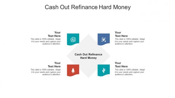 Cash out refinance hard money ppt powerpoint presentation pictures elements cpb