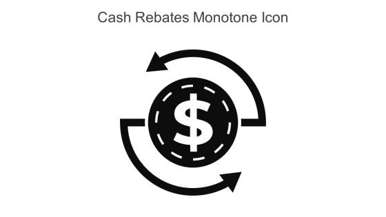 Cash Rebates Monotone Icon In Powerpoint Pptx Png And Editable Eps Format
