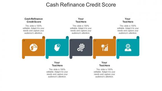 Cash refinance credit score ppt powerpoint presentation portfolio objects cpb