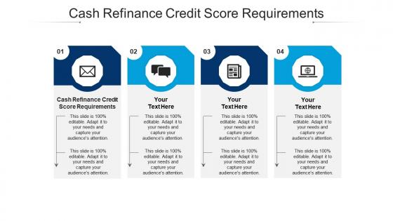 Cash refinance credit score requirements ppt powerpoint presentation model rules cpb