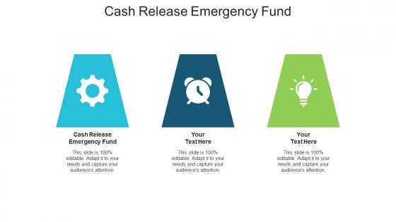 Cash release emergency fund ppt powerpoint presentation infographics show cpb