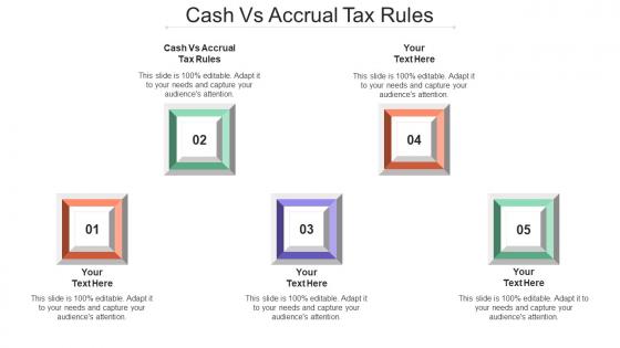 Cash Vs Accrual Tax Rules Ppt Powerpoint Presentation Outline Summary Cpb