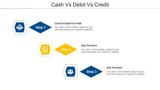 Cash Vs Debit Vs Credit Ppt Powerpoint Presentation Introduction Cpb