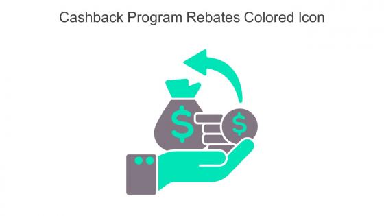 Cashback Program Rebates Colored Icon In Powerpoint Pptx Png And Editable Eps Format