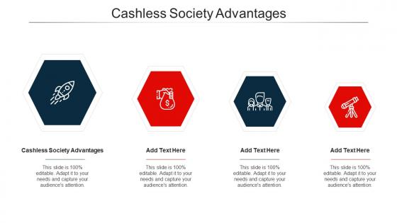 Cashless Society Advantages Ppt Powerpoint Presentation Icon Aids Cpb