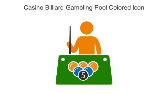 Casino Billiard Gambling Pool Colored Icon In Powerpoint Pptx Png And Editable Eps Format