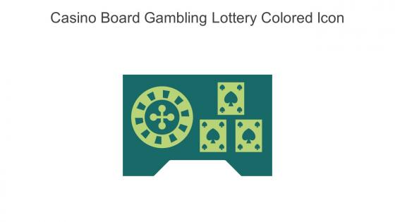 Casino Board Gambling Lottery Colored Icon In Powerpoint Pptx Png And Editable Eps Format