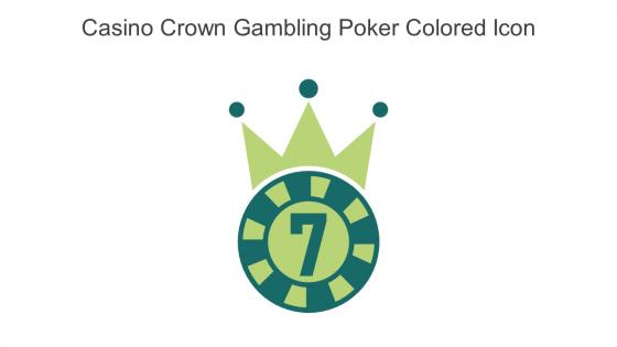Casino Crown Gambling Poker Colored Icon In Powerpoint Pptx Png And Editable Eps Format