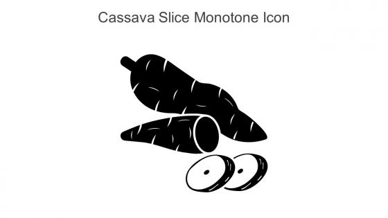 Cassava Slice Monotone Icon In Powerpoint Pptx Png And Editable Eps Format