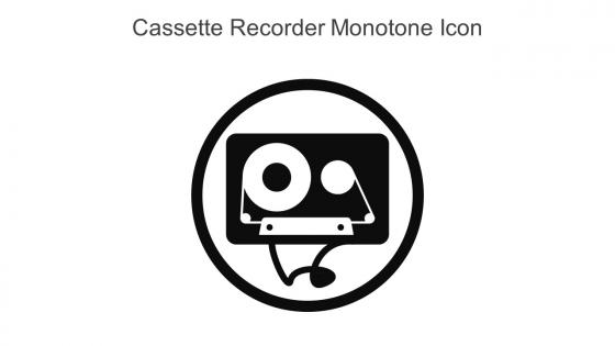 Cassette Recorder Monotone Icon In Powerpoint Pptx Png And Editable Eps Format