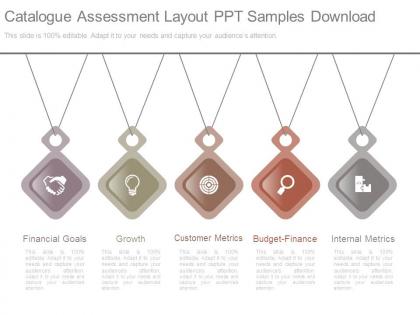 Catalogue assessment layout ppt samples download