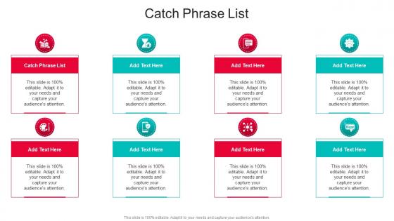 Catch Phrase List In Powerpoint And Google Slides Cpb
