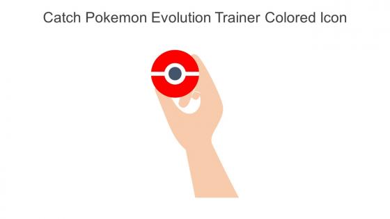 Catch Pokemon Evolution Trainer Colored Icon In Powerpoint Pptx Png And Editable Eps Format