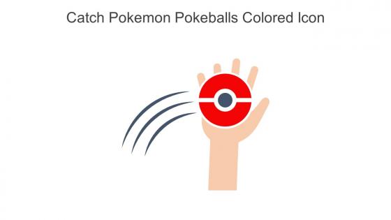 Catch Pokemon Pokeballs Colored Icon In Powerpoint Pptx Png And Editable Eps Format