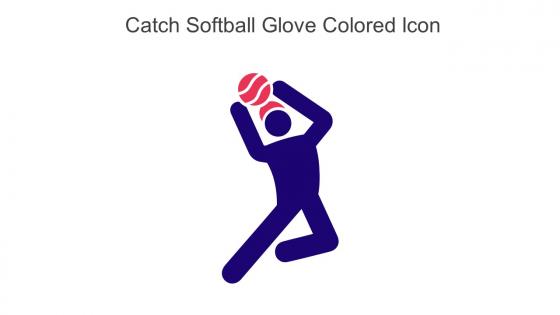 Catch Softball Glove Colored Icon In Powerpoint Pptx Png And Editable Eps Format