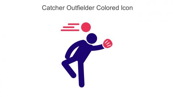Catcher Outfielder Colored Icon In Powerpoint Pptx Png And Editable Eps Format