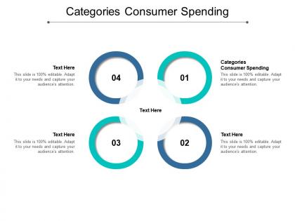 Categories consumer spending ppt powerpoint presentation infographic template maker cpb