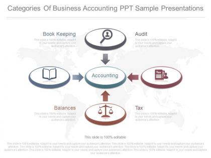 Categories of business accounting ppt sample presentations
