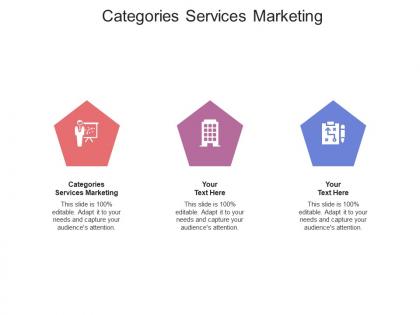 Categories services marketing ppt powerpoint presentation outline graphics pictures cpb