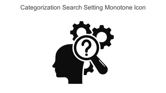 Categorization Search Setting Monotone Icon In Powerpoint Pptx Png And Editable Eps Format
