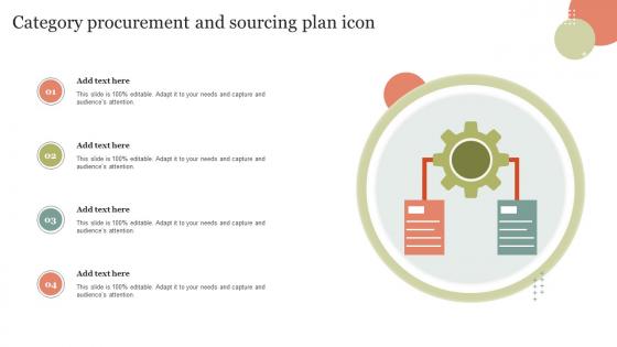 Category Procurement And Sourcing Plan Icon