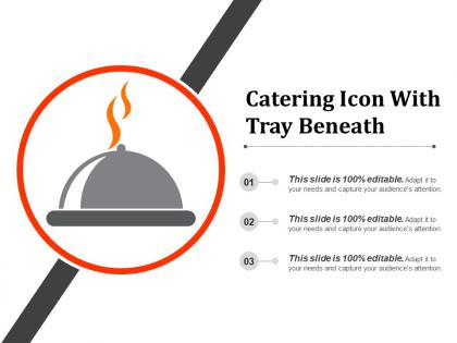 Catering icon with tray beneath