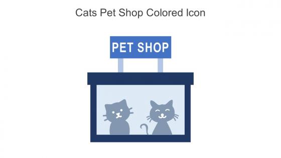 Cats Pet Shop Colored Icon In Powerpoint Pptx Png And Editable Eps Format