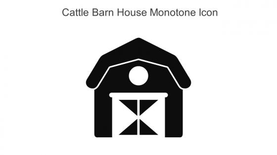 Cattle Barn House Monotone Icon In Powerpoint Pptx Png And Editable Eps Format