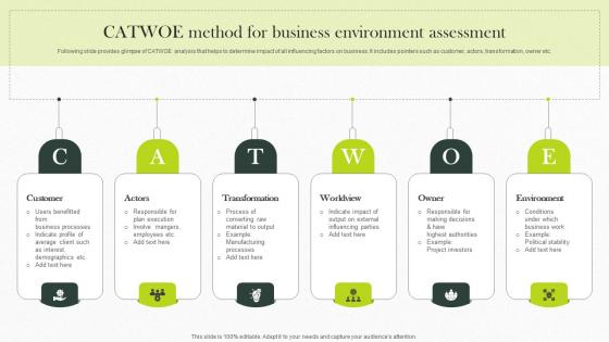 Catwoe Method For Business Environment Implementing Strategies For Business