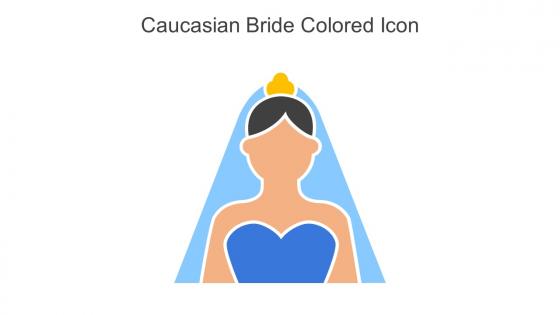 Caucasian Bride Colored Icon In Powerpoint Pptx Png And Editable Eps Format