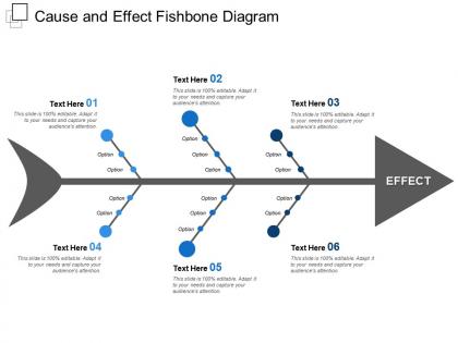 Cause and effect fishbone diagram