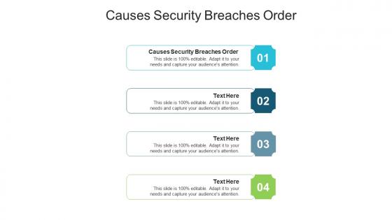 Causes security breaches order ppt powerpoint presentation icon example topics cpb
