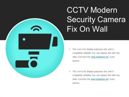 Cctv modern security camera fix on wall