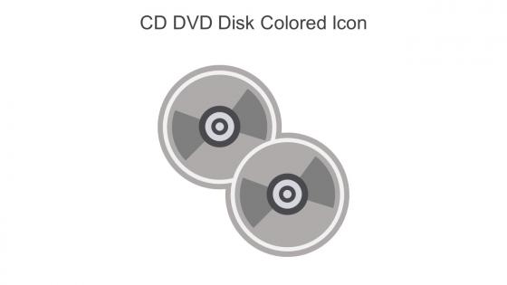 CD DVD Disk Colored Icon In Powerpoint Pptx Png And Editable Eps Format