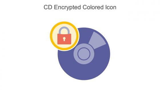 CD Encrypted Colored Icon In Powerpoint Pptx Png And Editable Eps Format