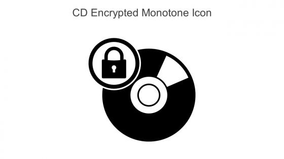 CD Encrypted Monotone Icon In Powerpoint Pptx Png And Editable Eps Format