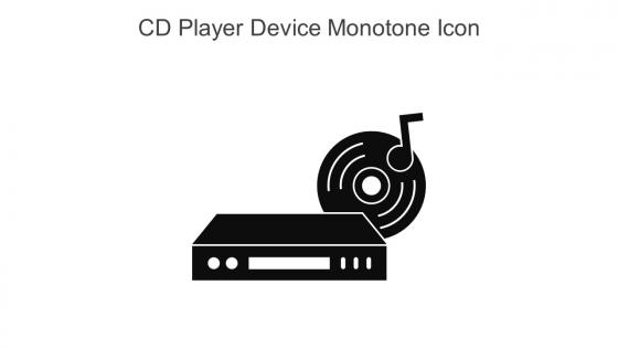CD Player Device Monotone Icon In Powerpoint Pptx Png And Editable Eps Format