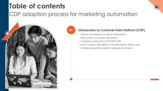CDP Adoption Process For Marketing Automation Table Of Contents MKT SS V